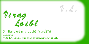 virag loibl business card